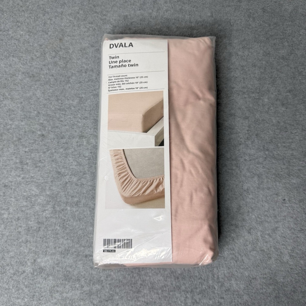 New IKEA Dvala Light Pink Fitted Sheet 38 X 74 Inch Girls Room Cottagecore
